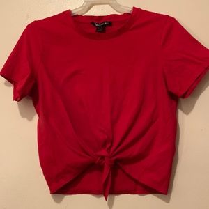 Red tee for women, size S